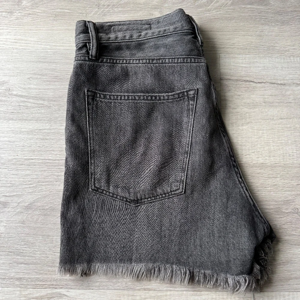 ALLSAINTS Yanni Denim Shorts Gray W27 Raw Hem Distressed